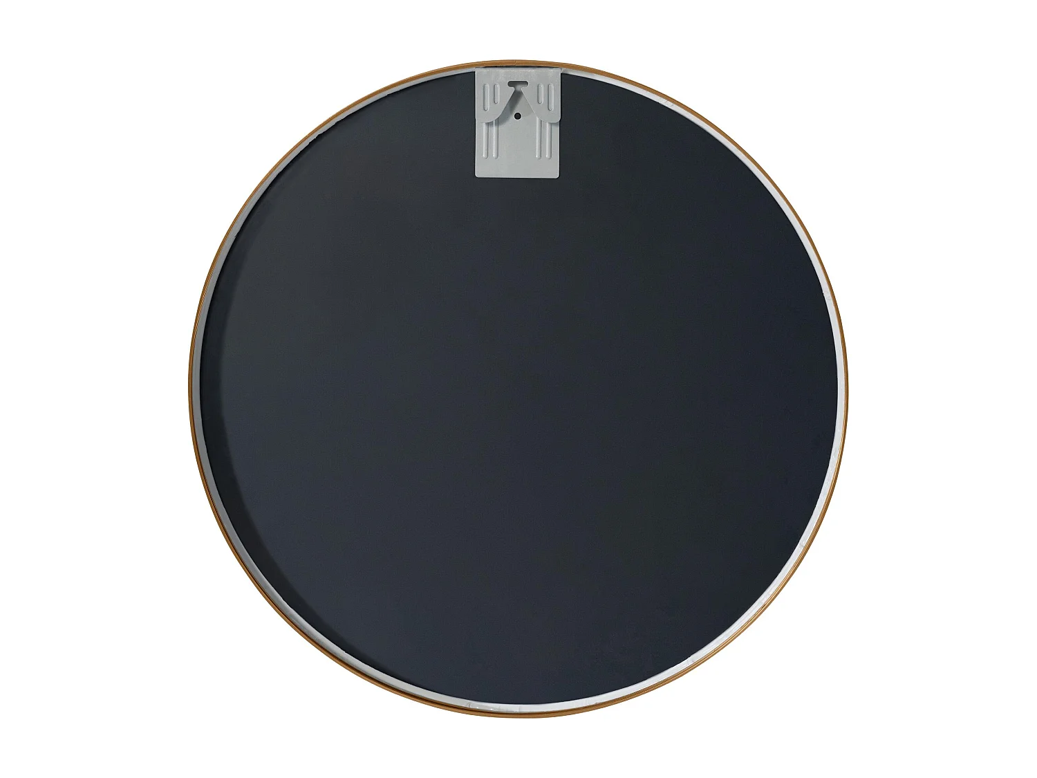 Miroir mural - rond Ø 60 cm - Métal - Or mat - Elsie