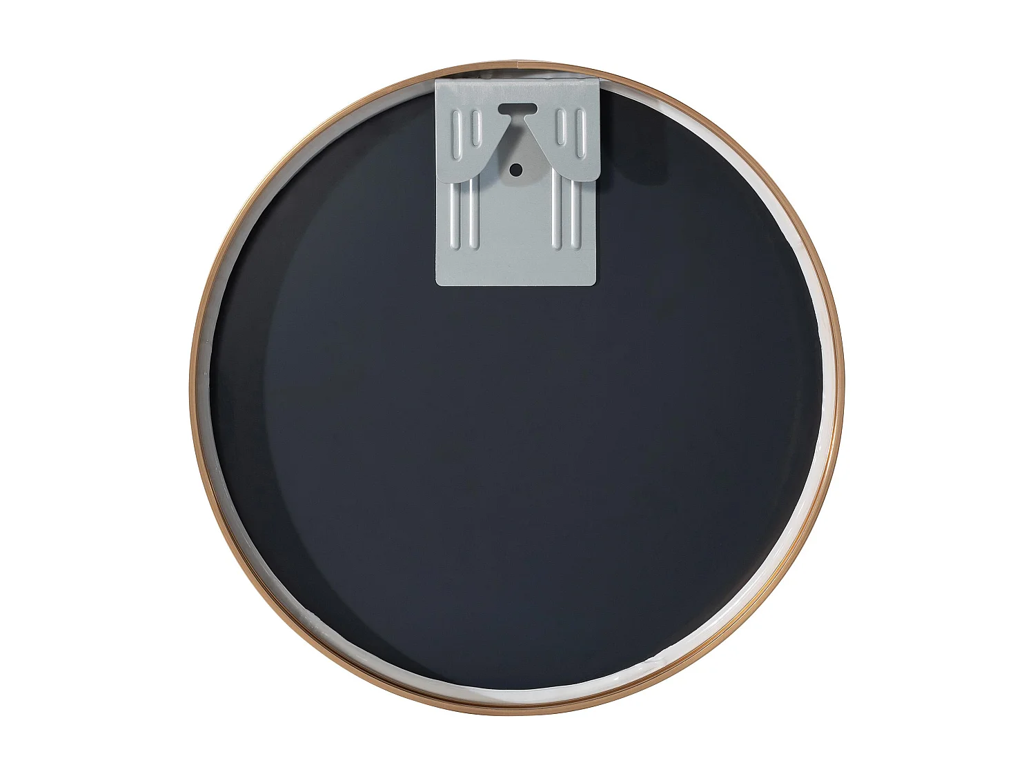 Miroir mural - rond Ø 30 cm - Métal - Or mat - Elsie