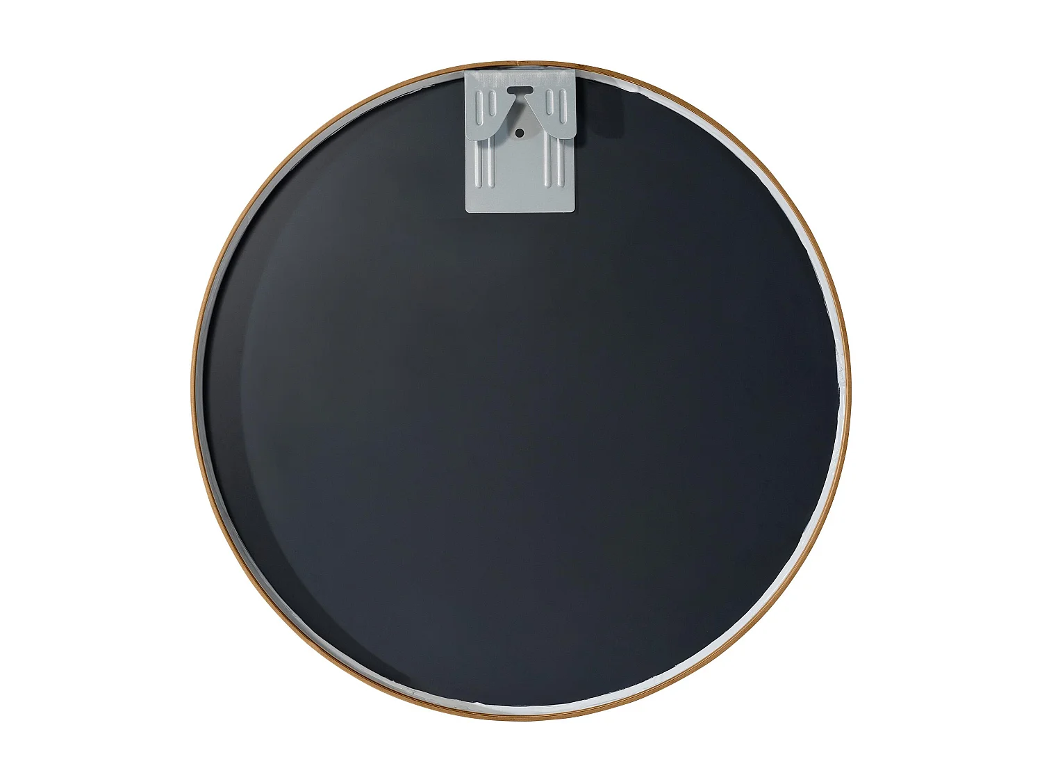 Miroir mural - rond Ø 45 cm - Métal - Or mat - Elsie