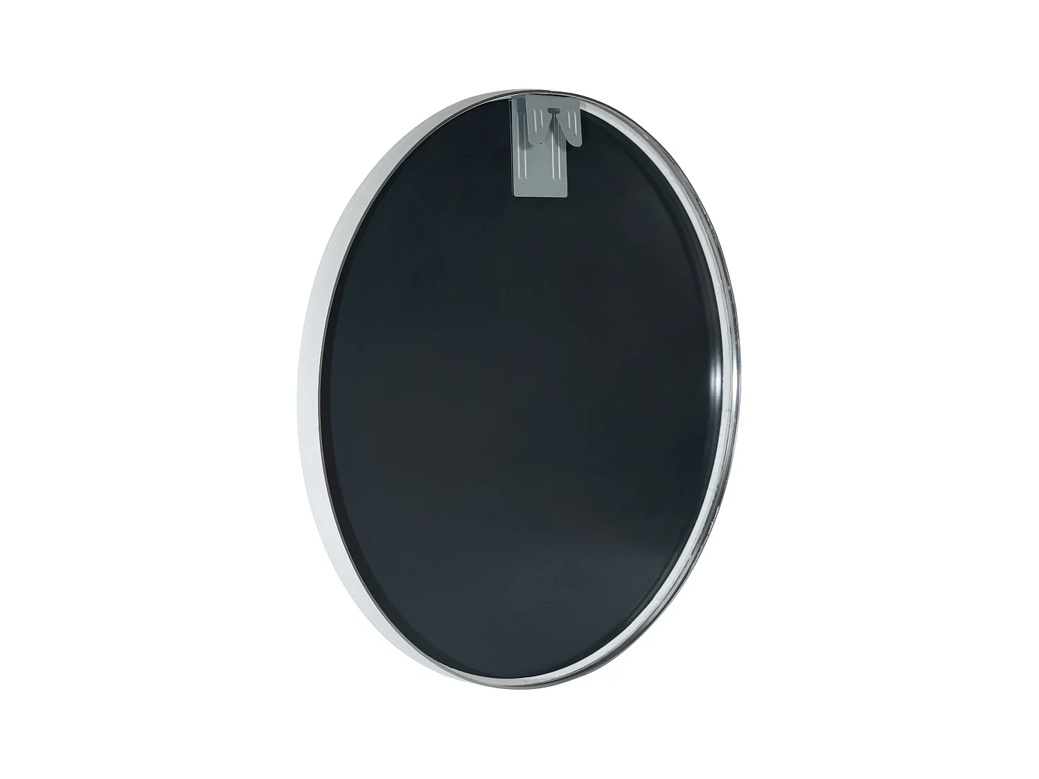 Miroir mural - rond Ø 60 cm - Métal - Argent - Elsie