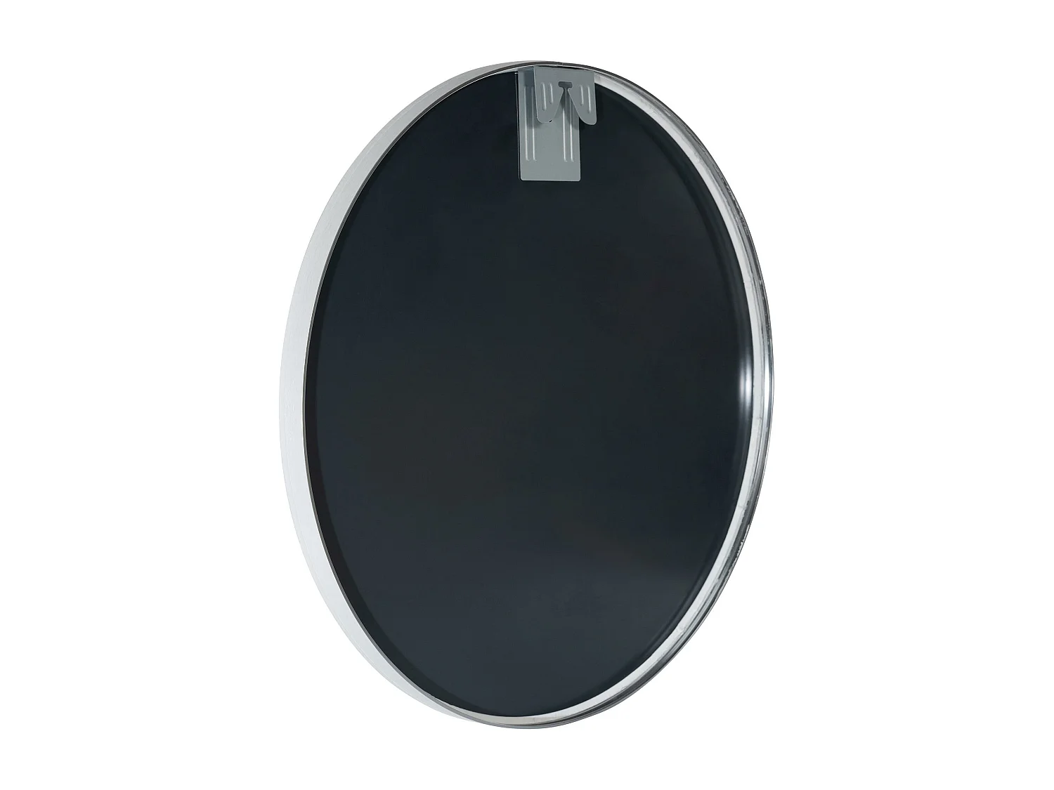 Miroir mural - rond Ø 60 cm - Métal - Argent - Elsie
