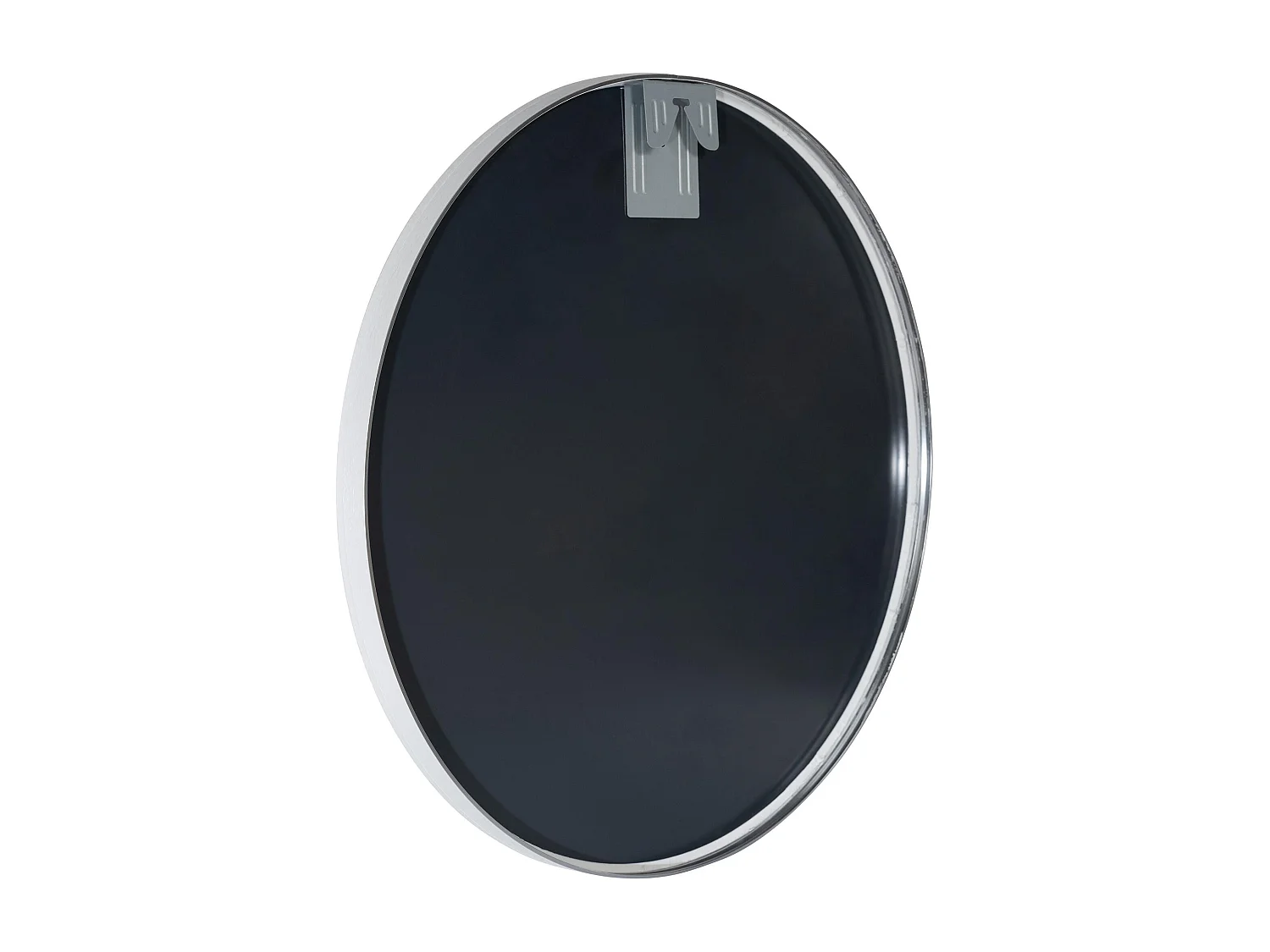 Miroir mural - rond Ø 60 cm - Métal - Argent - Elsie