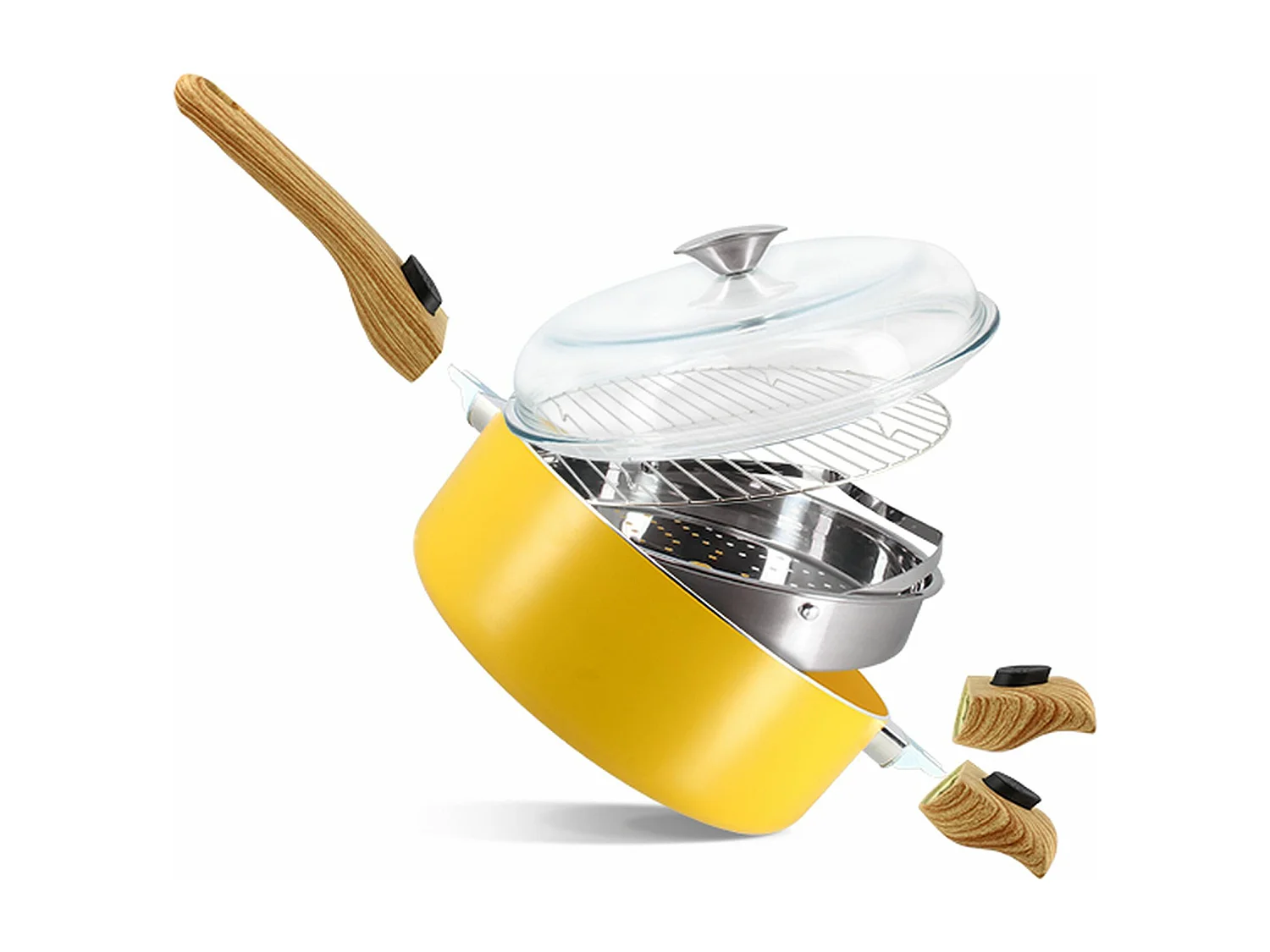 Menastyl - Set Culinaire Multi- Usage Safran 28cm En Aluminium Recyclé