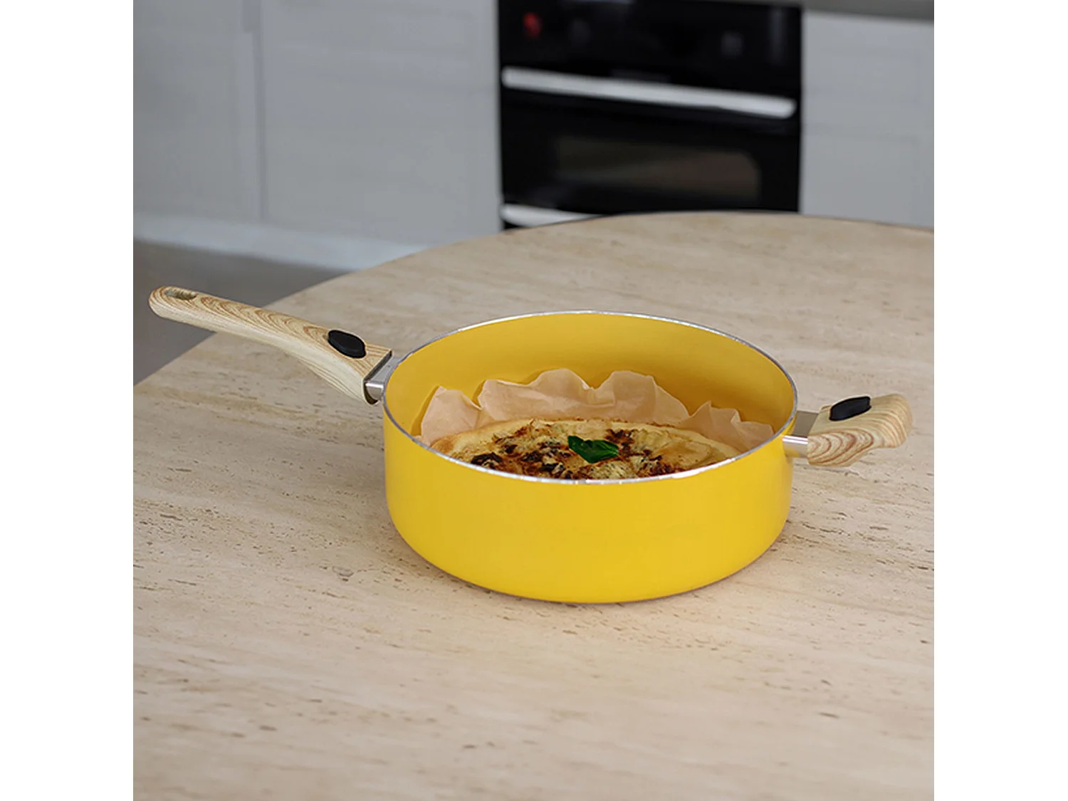 Menastyl - Set Culinaire Multi- Usage Safran 28cm En Aluminium Recyclé