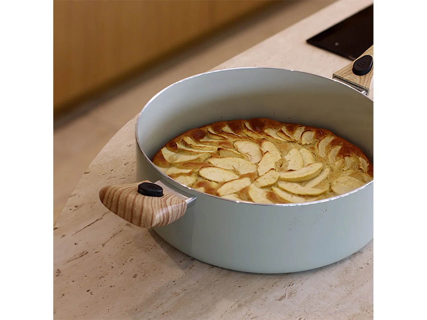 Menastyl - Set Culinaire Multi- Usage Celadon 28cm En Aluminium Recycle