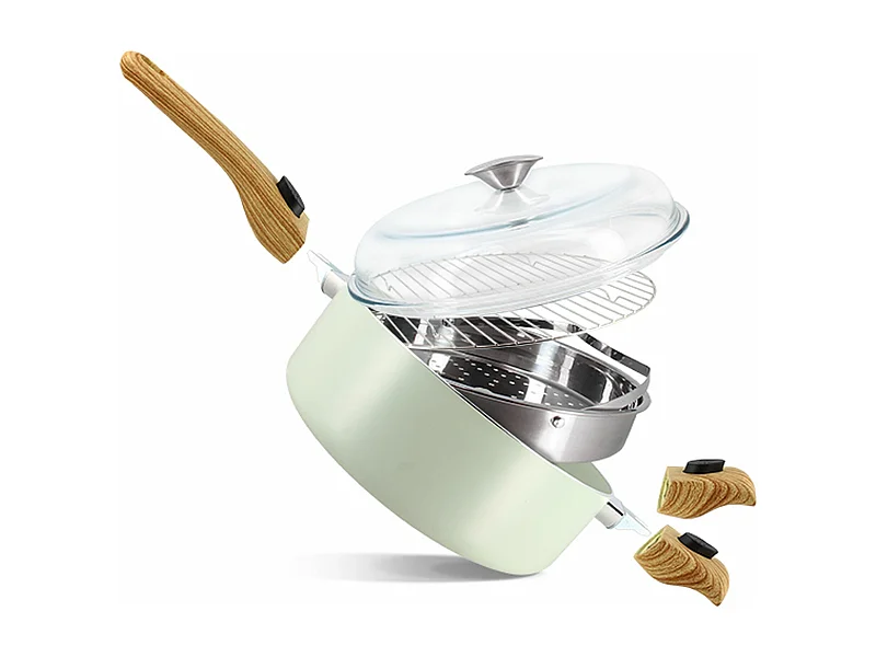 Menastyl - Set Culinaire Multi- Usage Celadon 28cm En Aluminium Recycle