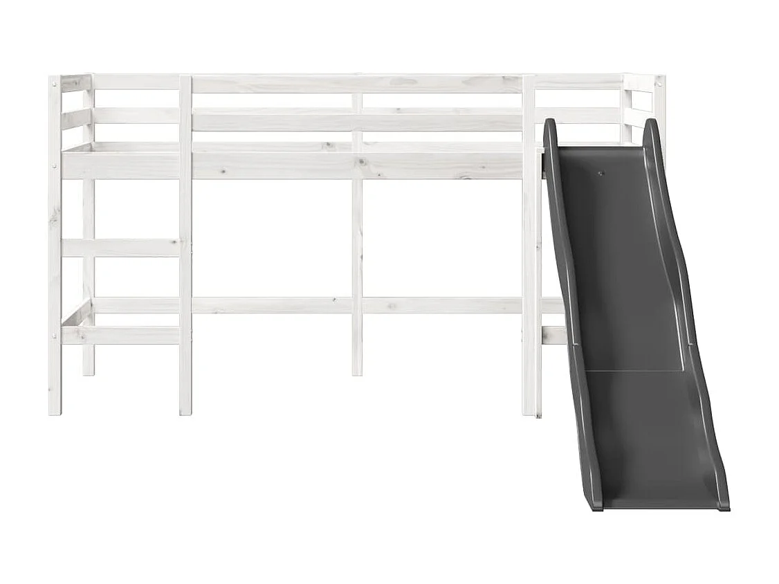 Lit mezzanine d'enfants sans matelas 80x200 cm bois pin massif