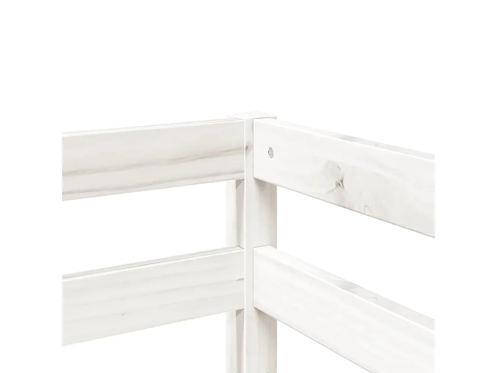 Lit mezzanine d'enfants sans matelas 80x200 cm bois pin massif