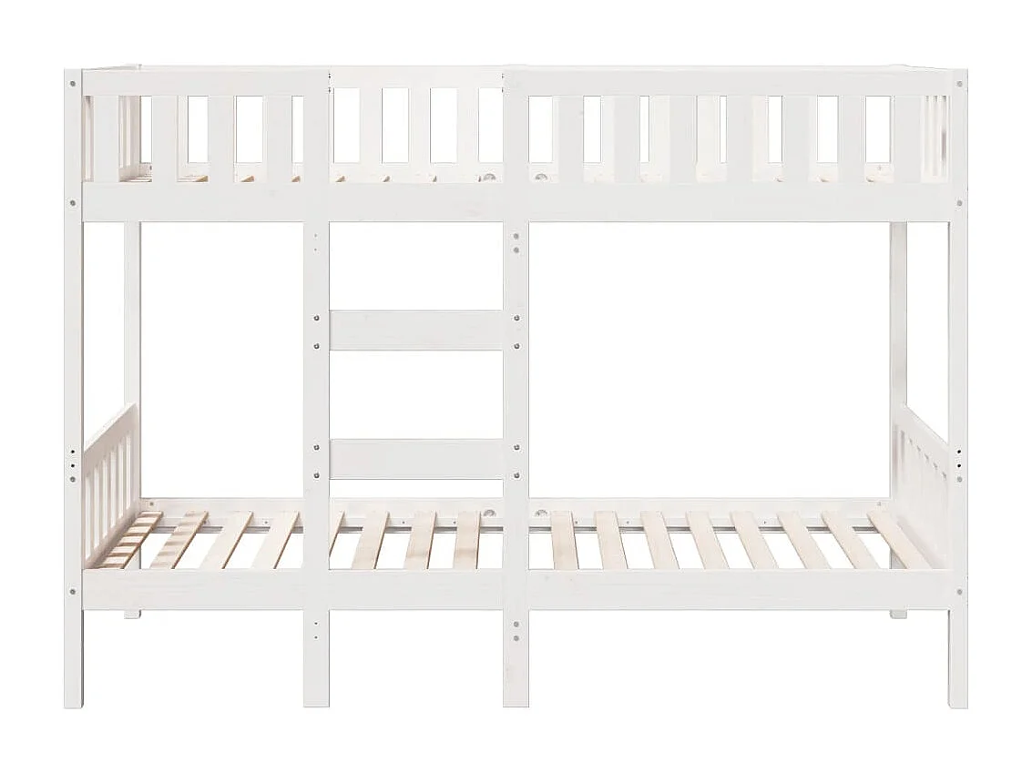 Lit superposé Blanc 80x200 cm Bois de pin massif