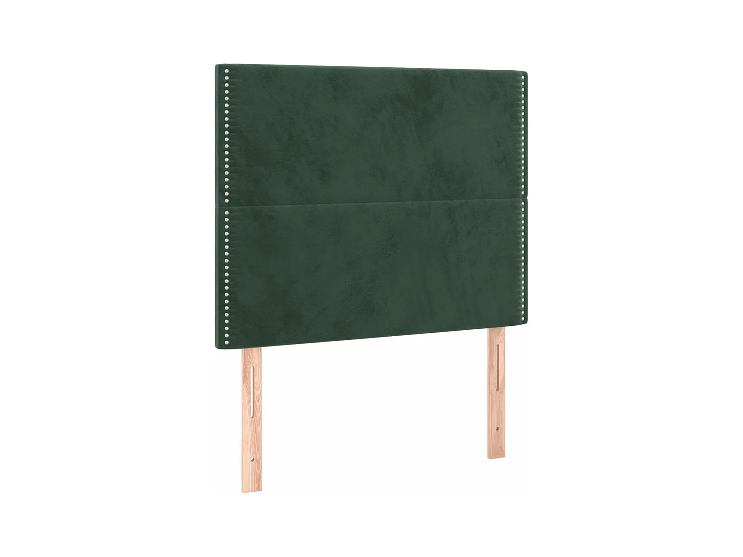 Sommier tapissier matelas et LED Vert foncé 120x200 cm Velours