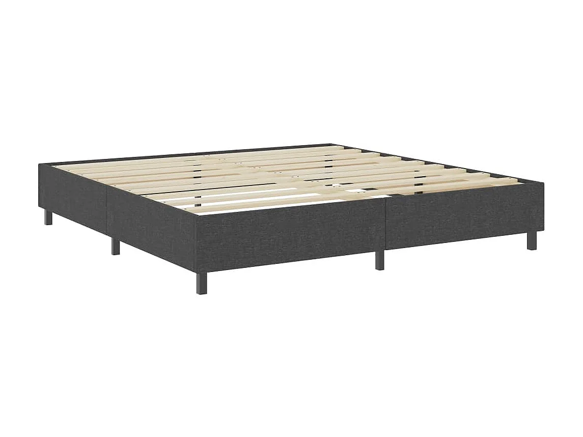 Sommier tapissier Gris foncé Tissu 200x200 cm