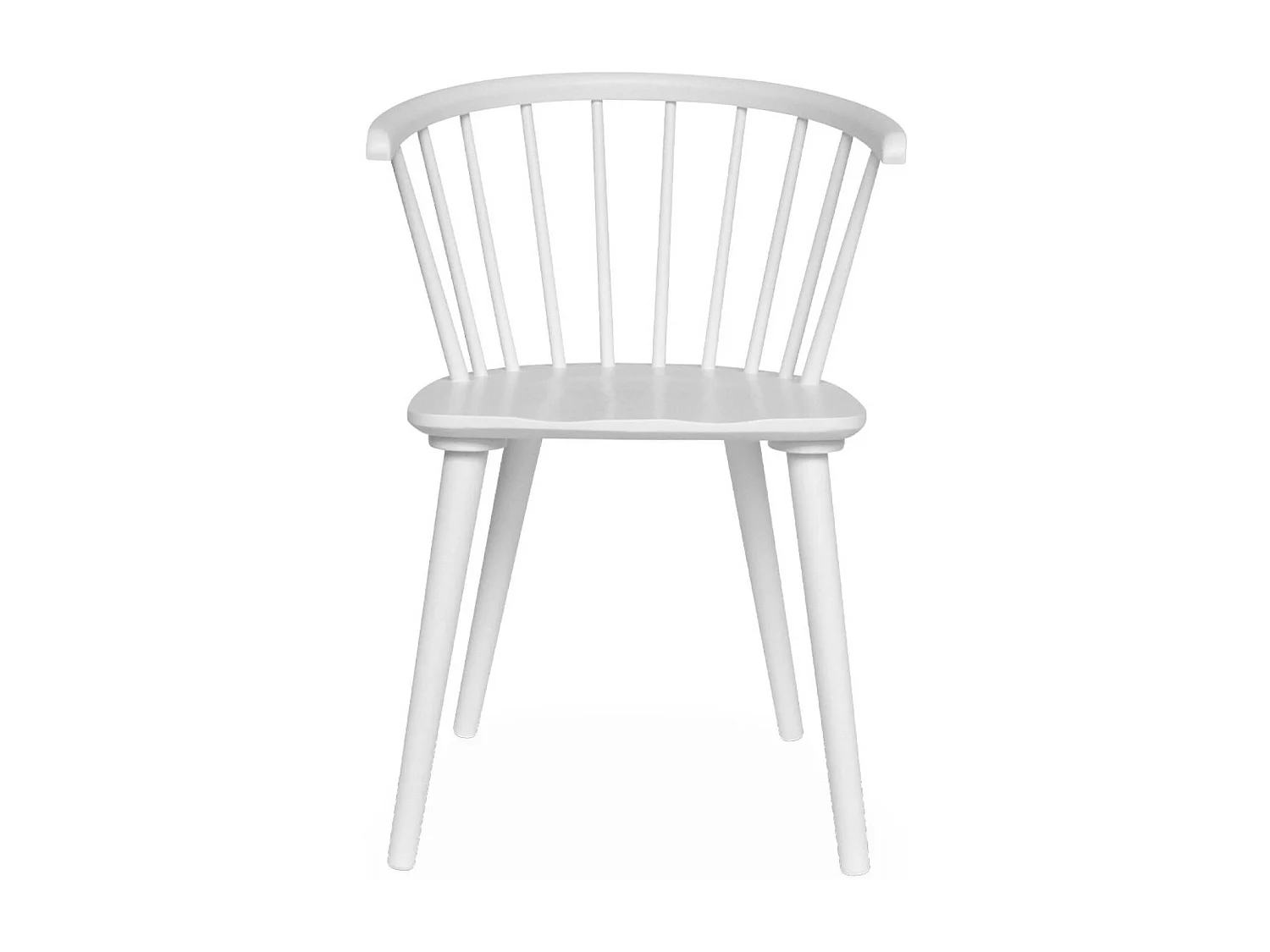 Set di 4 sedie in legno, bianco