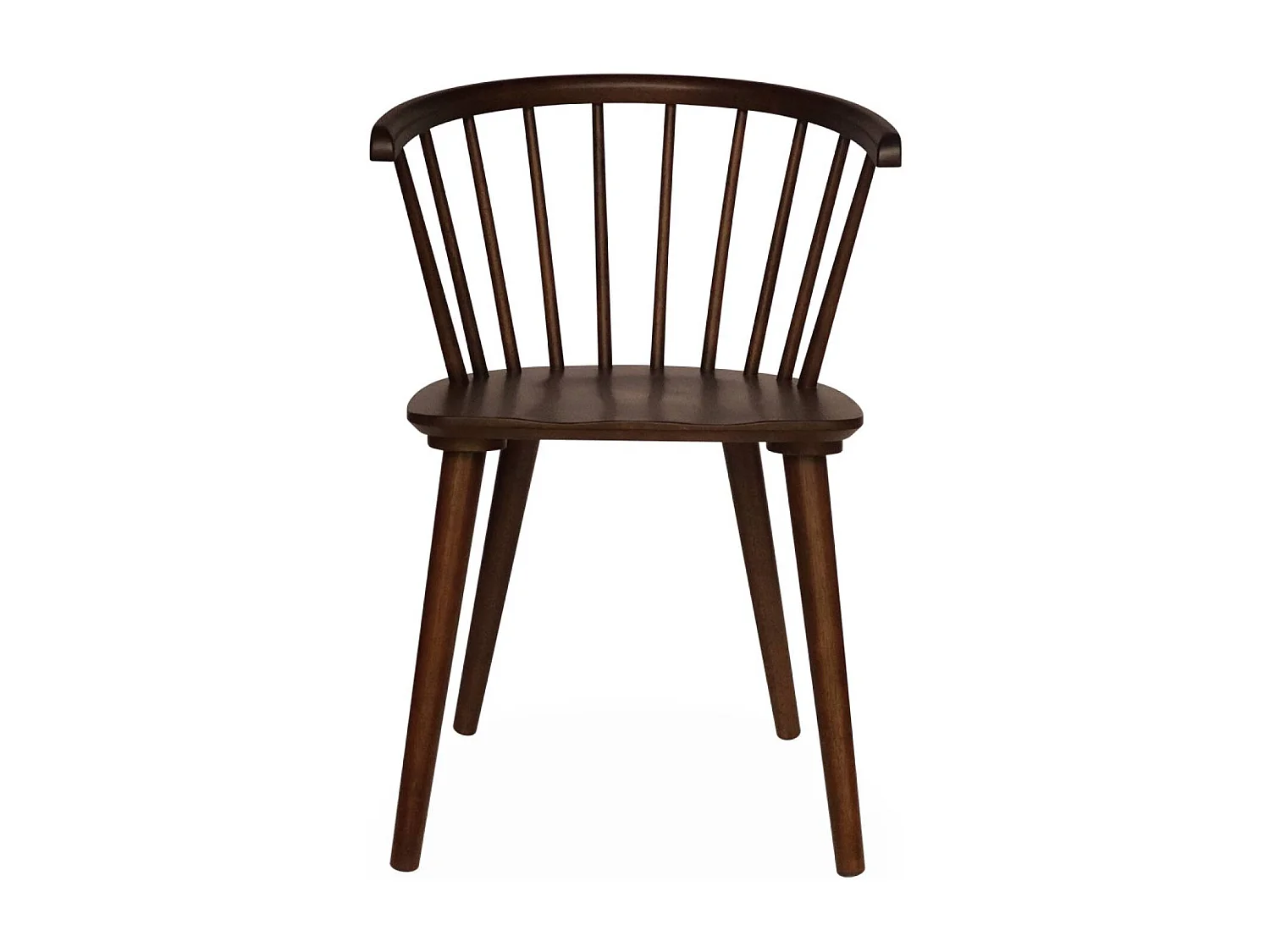 Set di 4 sedie in legno, noce