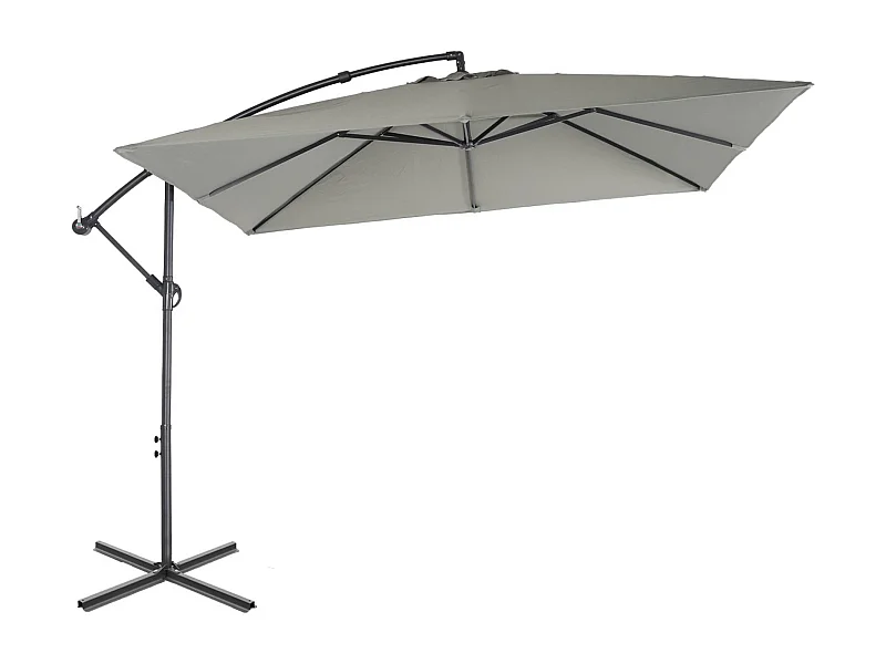 Ombrellone quadrato offset 3x3m, verde kaki