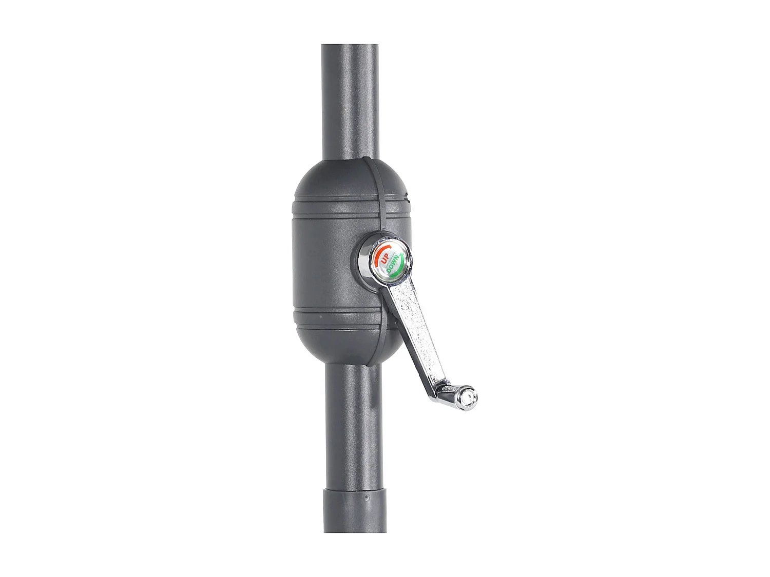 Parasol redondo 3m con mástil central verde kaki