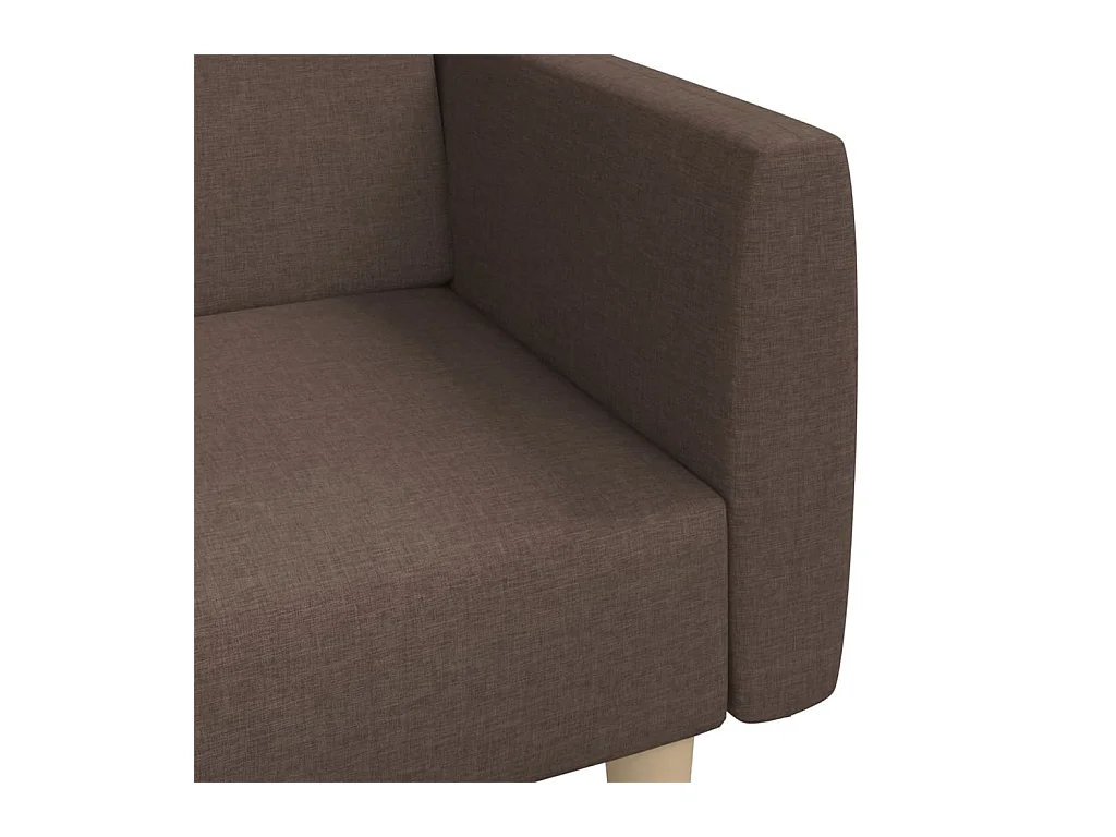 Canapé-lit à 2 places taupe tissu