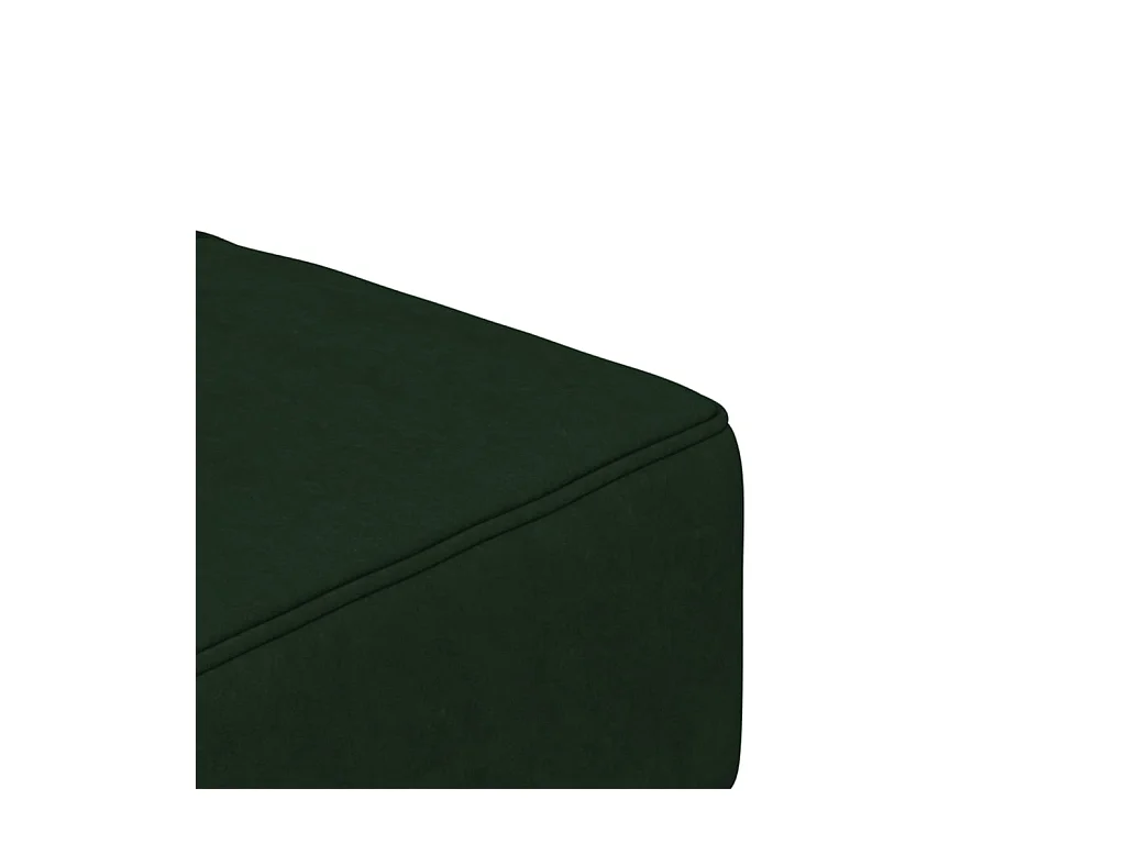 Canapé-lit à 2 places avec deux oreillers Vert foncé Velours