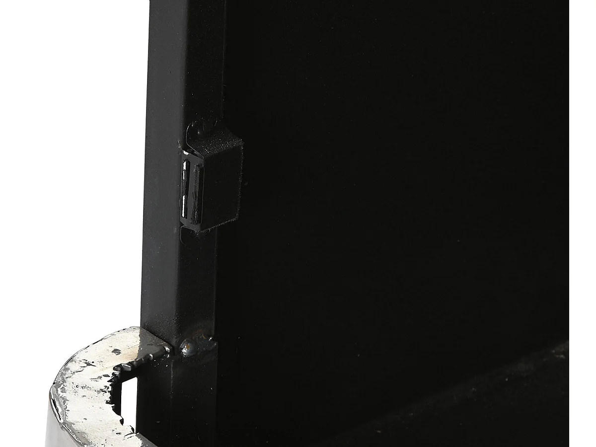 Meuble de Porte-bouteilles en métal coloris bleu, gris -  longueur 71 x profondeur 43 x Hauteur 152 cm