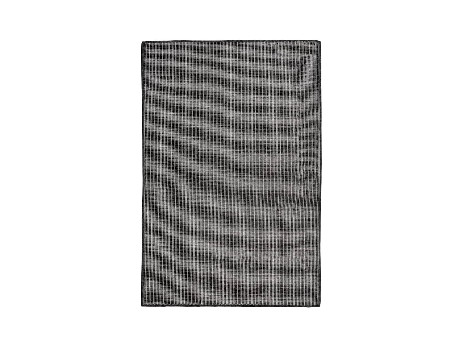 Tapis à tissage plat d'extérieur 120x170 cm gris