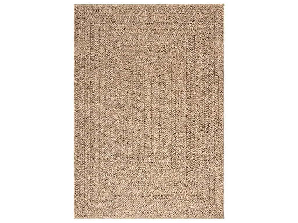 Alfombra con aspecto de yute interior y exterior 140x200 cm