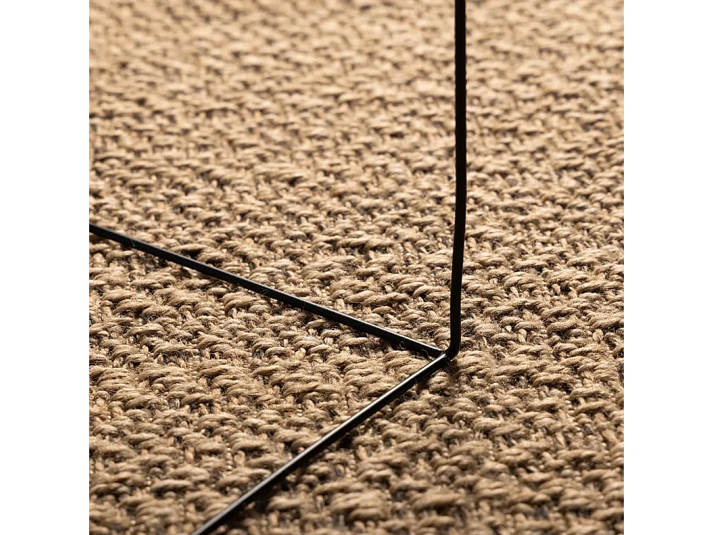Alfombra con aspecto de yute interior y exterior 140x200 cm