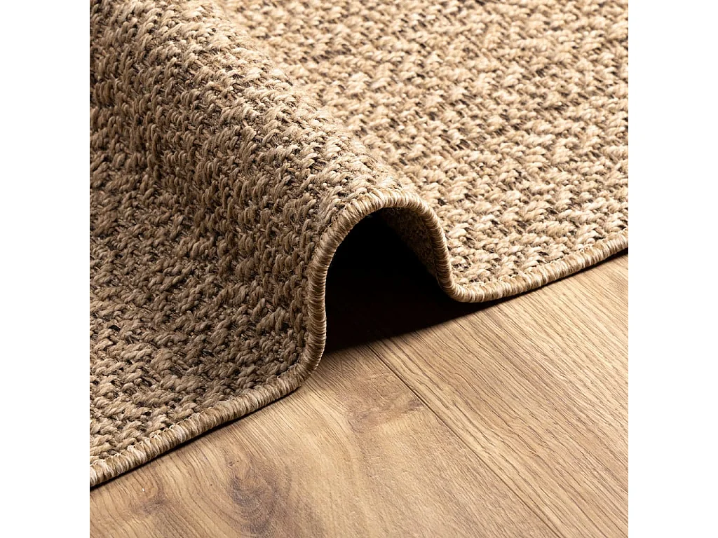 Alfombra con aspecto de yute interior y exterior 140x200 cm