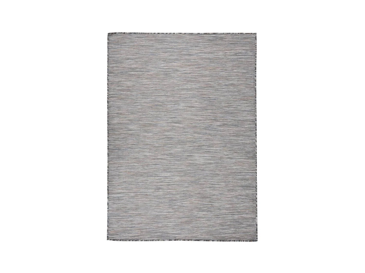 Tapis à tissage plat d'extérieur 200x280 cm marron et bleu