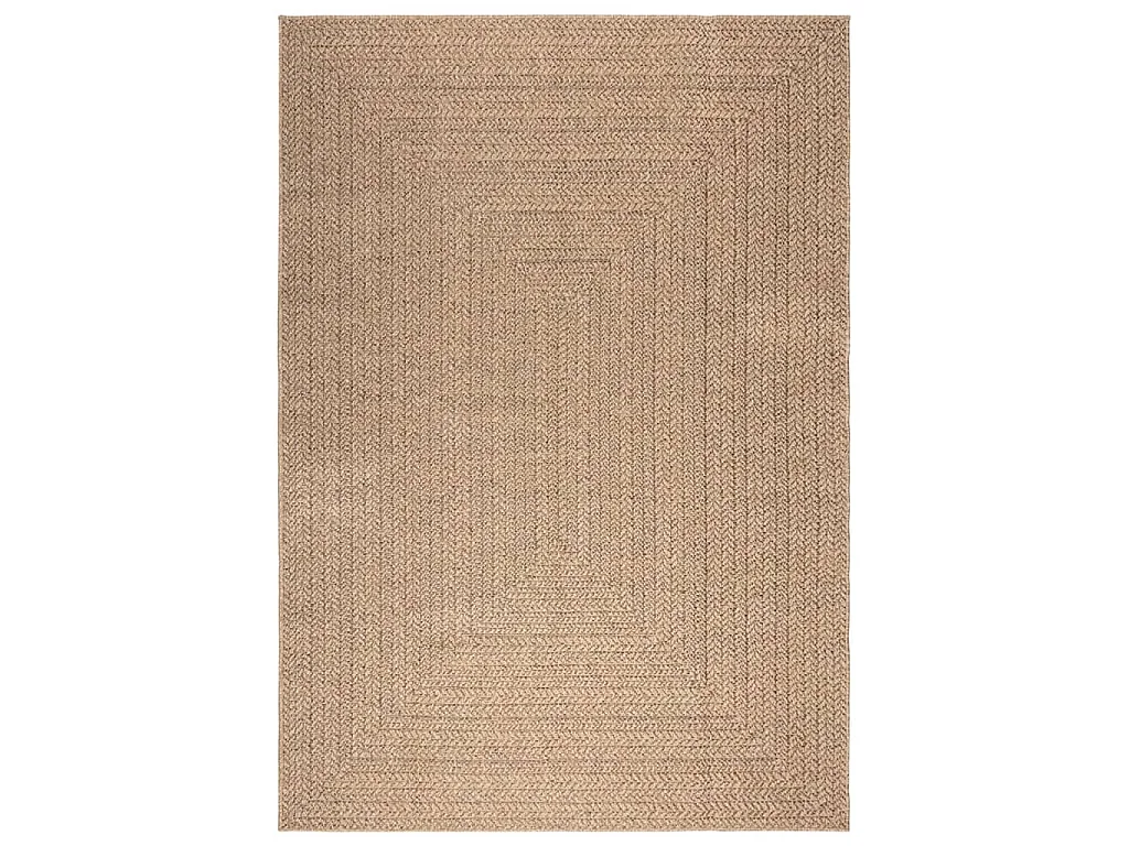 Tapis 160x230 cm aspect jute intérieur et extérieur