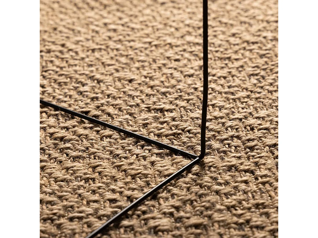 Tapis 160x230 cm aspect jute intérieur et extérieur