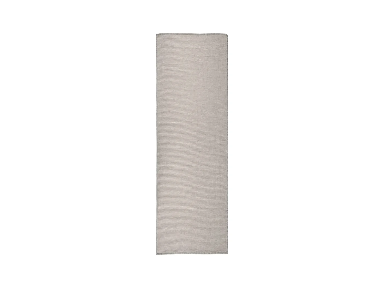 Tapis à tissage plat d'extérieur 80x250 cm taupe