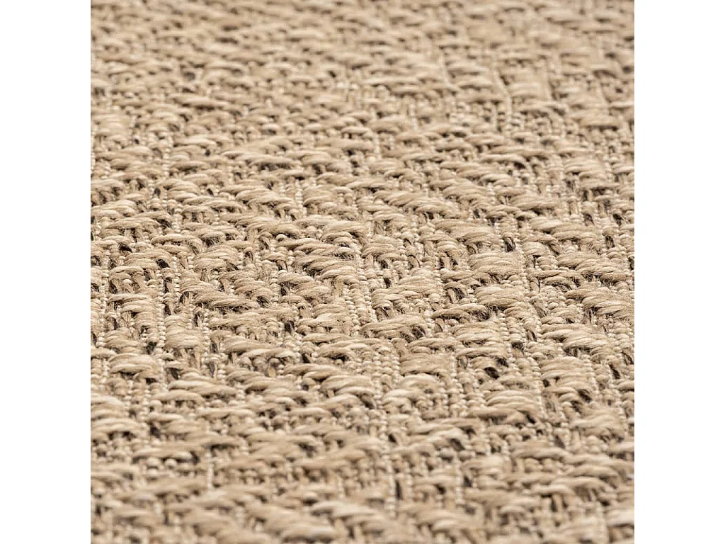 Alfombra ZIZUR apariencia de yute interior y exterior 80x250 cm