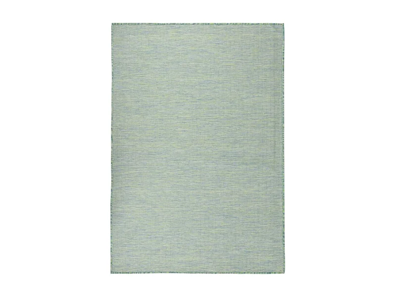 Tapete de tecido plano para exterior 160x230 cm turquesa