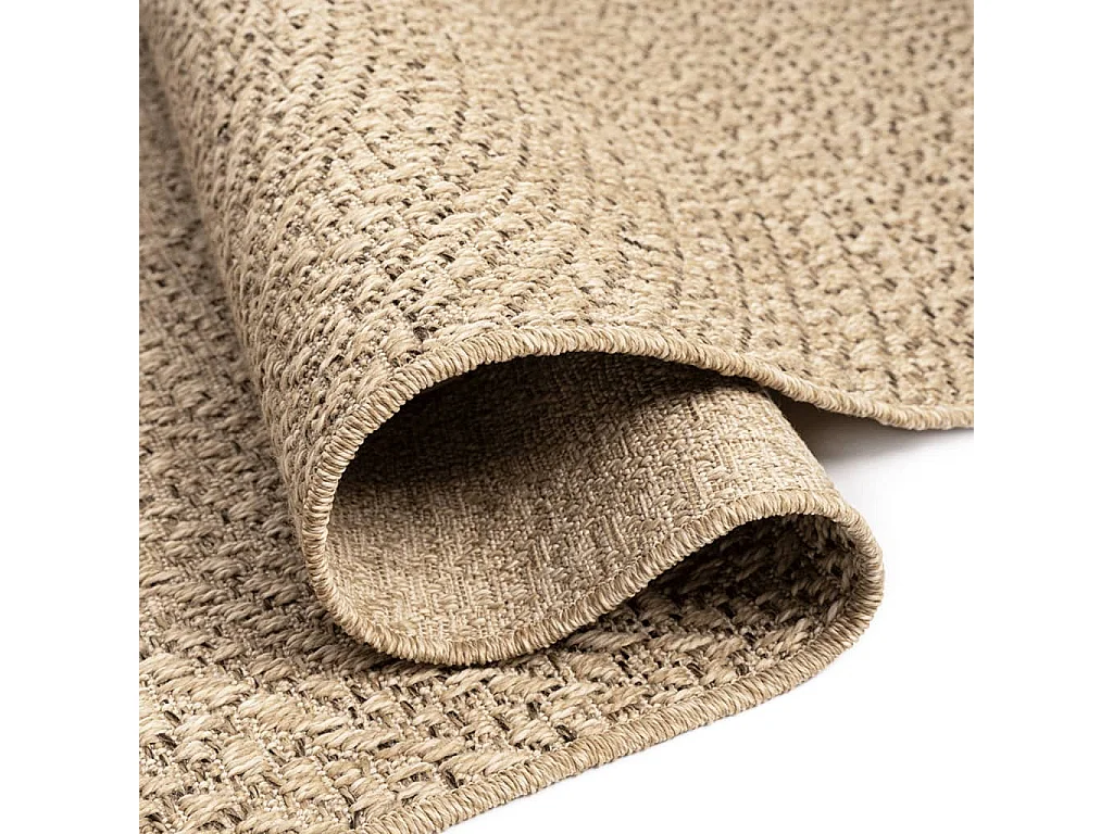 Tapete ZIZUR 80x200 cm aspeto de juta interior e exterior