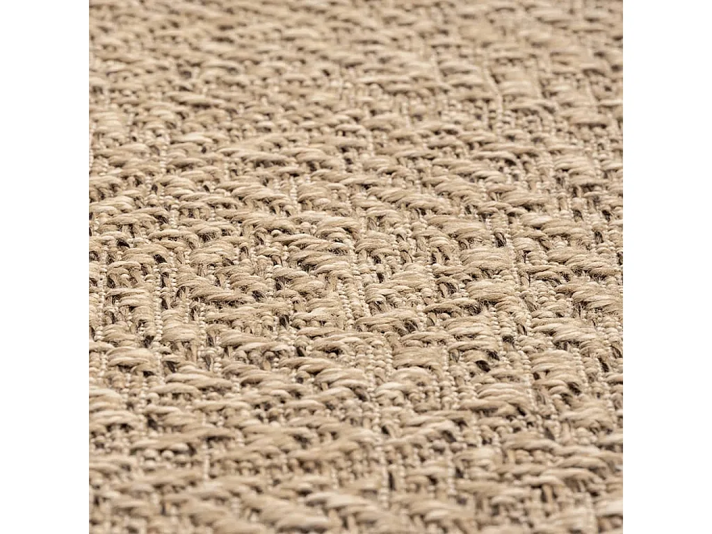 Alfombra ZIZUR apariencia de yute interior y exterior 80x200 cm