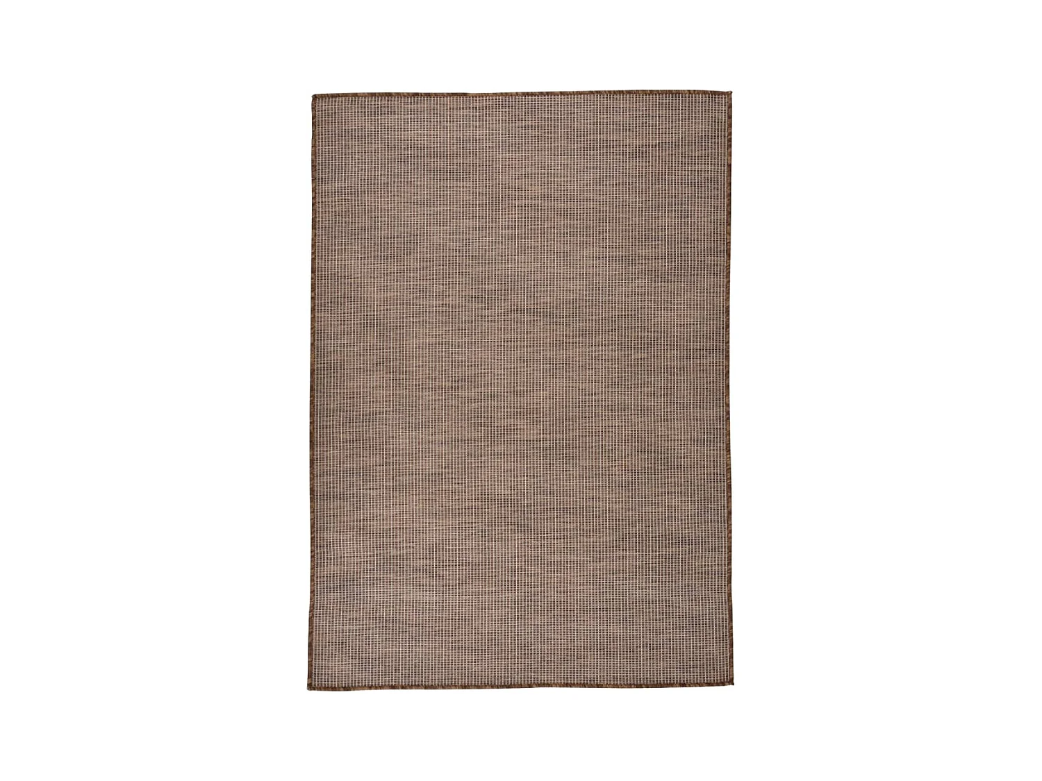 Tapis à tissage plat d'extérieur 160x230 cm marron