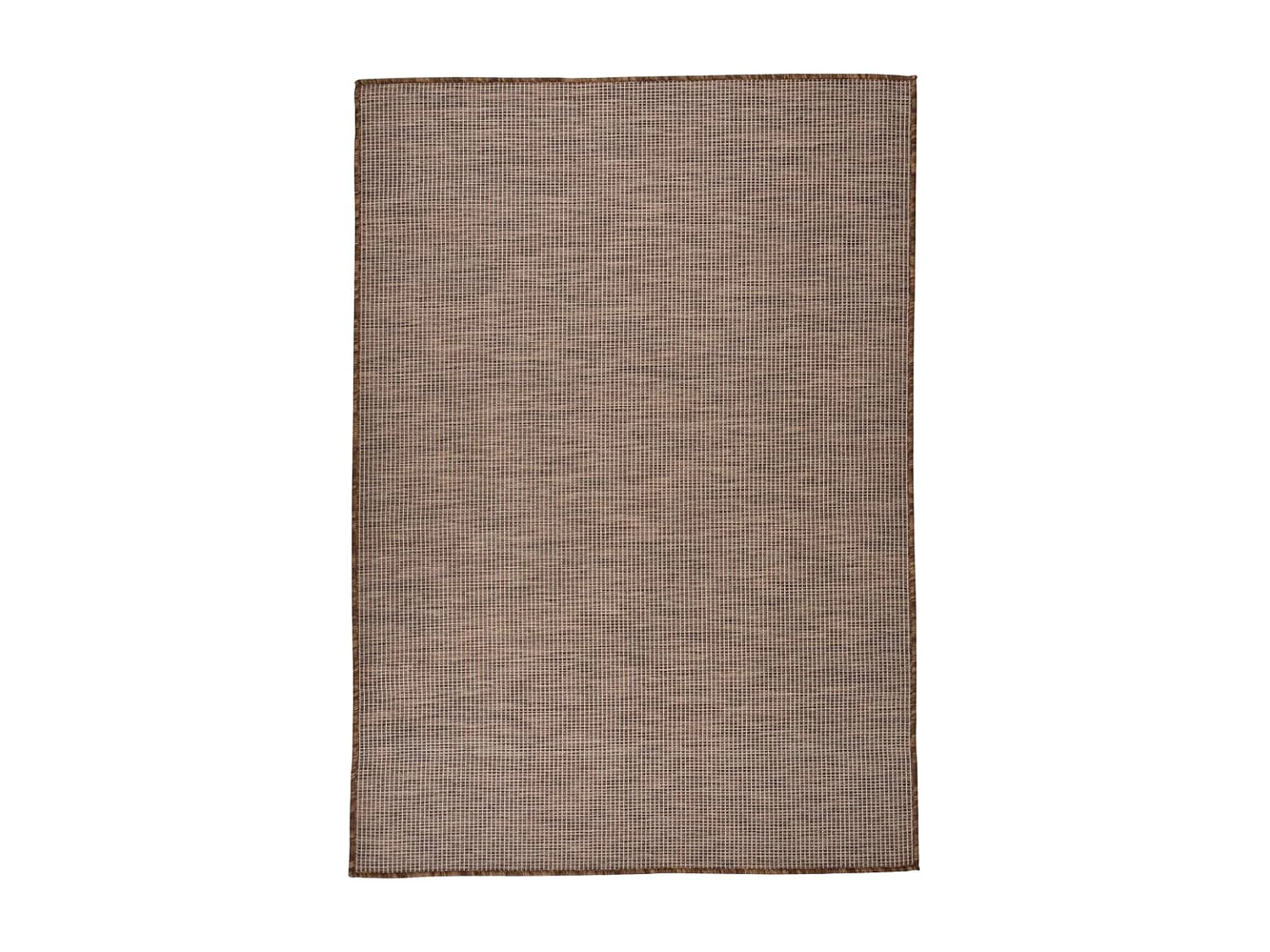 Alfombra de exterior de tejido plano marrón 160x230 cm