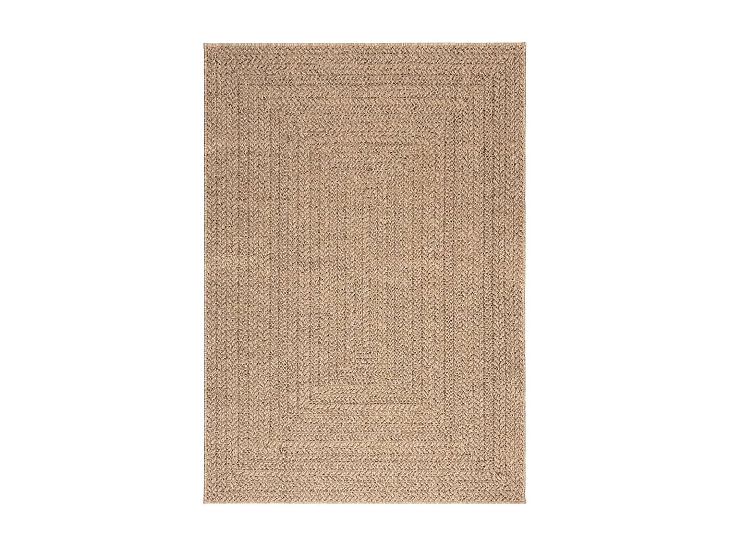 Tapis 120x170 cm aspect jute intérieur et extérieur