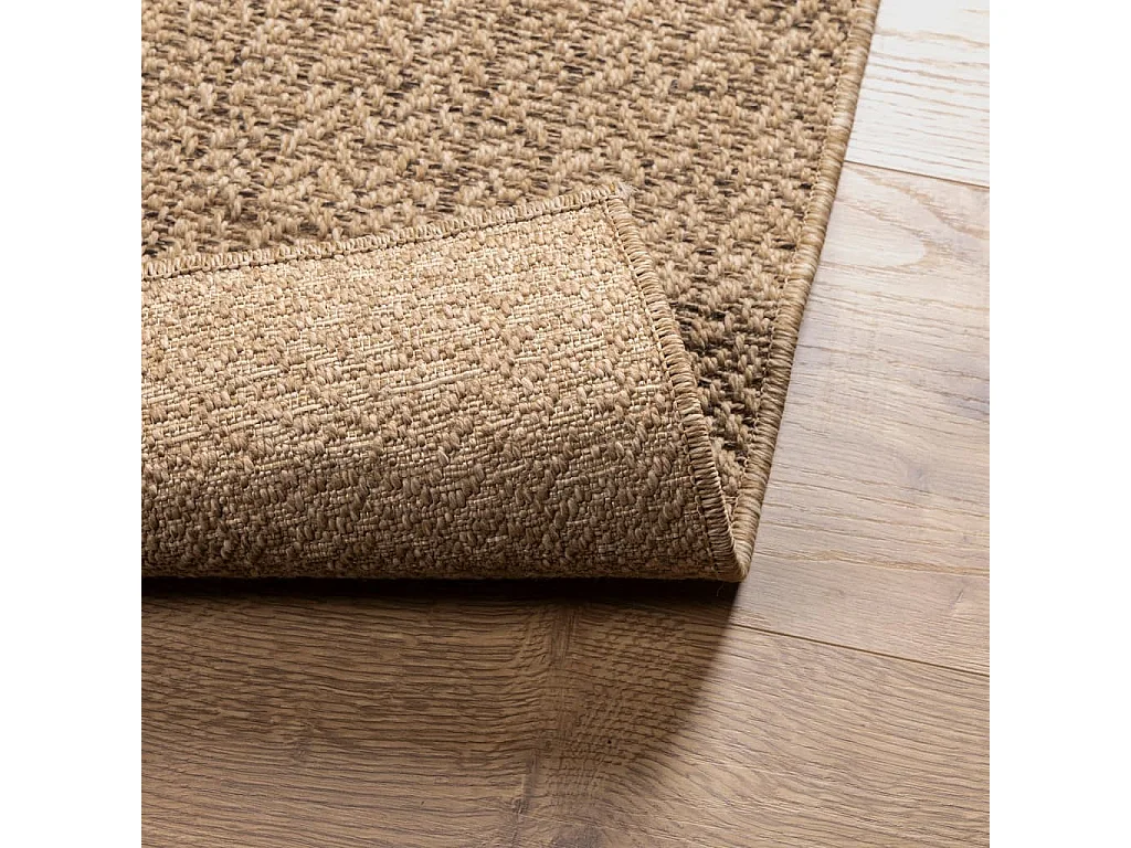 Tapis 200x290 cm aspect jute intérieur et extérieur