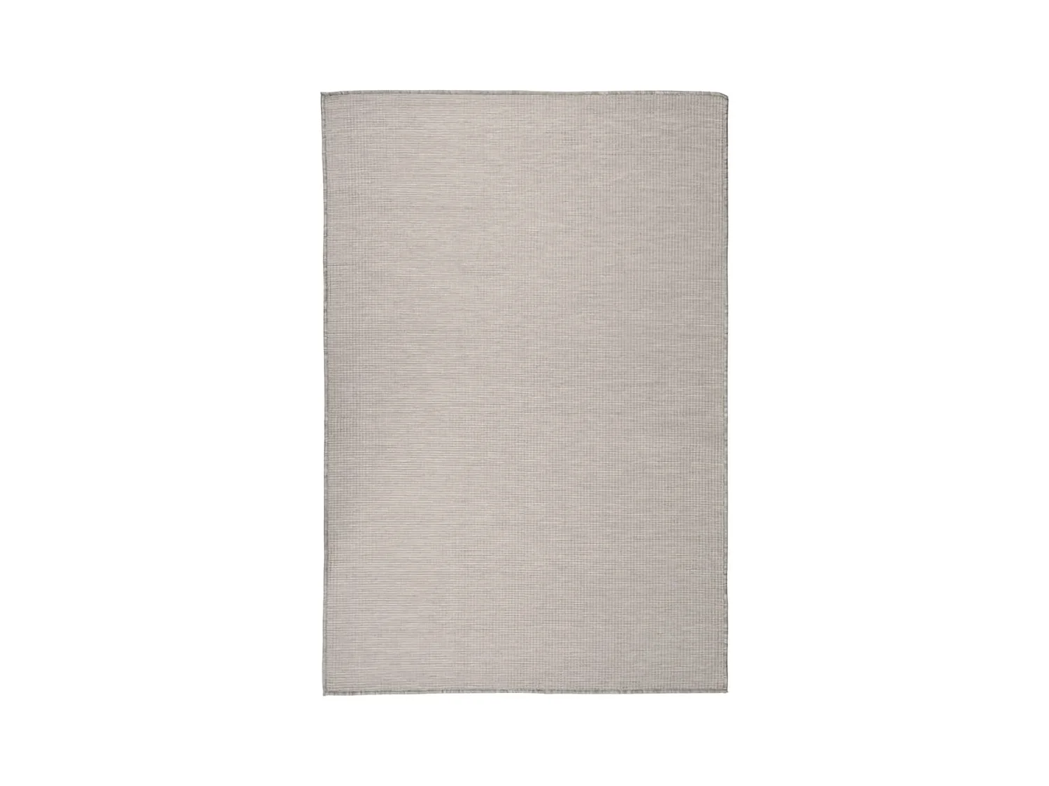 Tapis à tissage plat d'extérieur 120x170 cm taupe