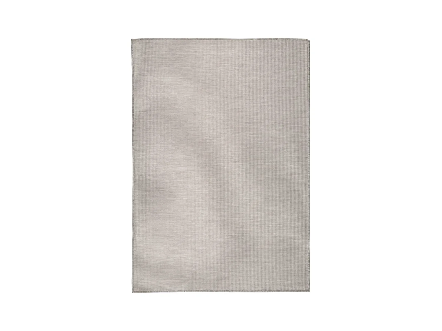 Tapis à tissage plat d'extérieur 140x200 cm taupe