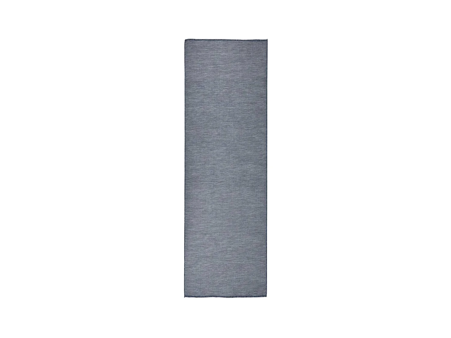 Tapis à tissage plat d'extérieur 80x250 cm bleu