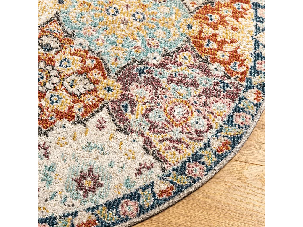 Tapis intérieur extérieur design vintage ø 120 cm