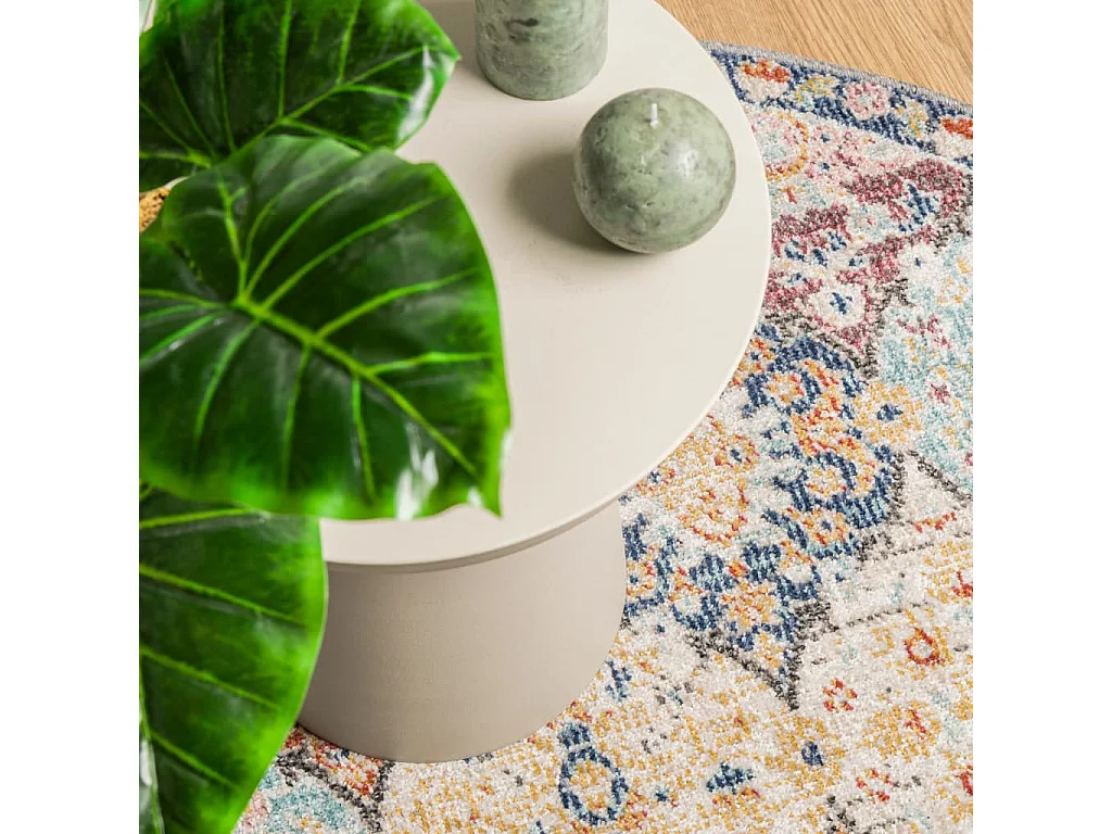 Tapis intérieur extérieur design vintage ø 120 cm