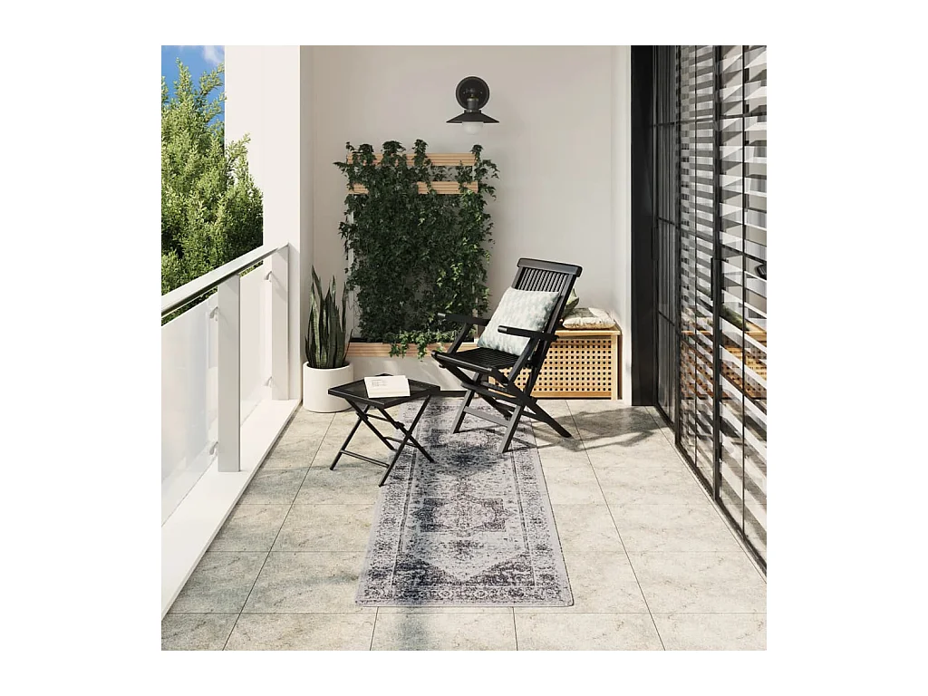 Tapis intérieur extérieur design vintage 80x250 cm