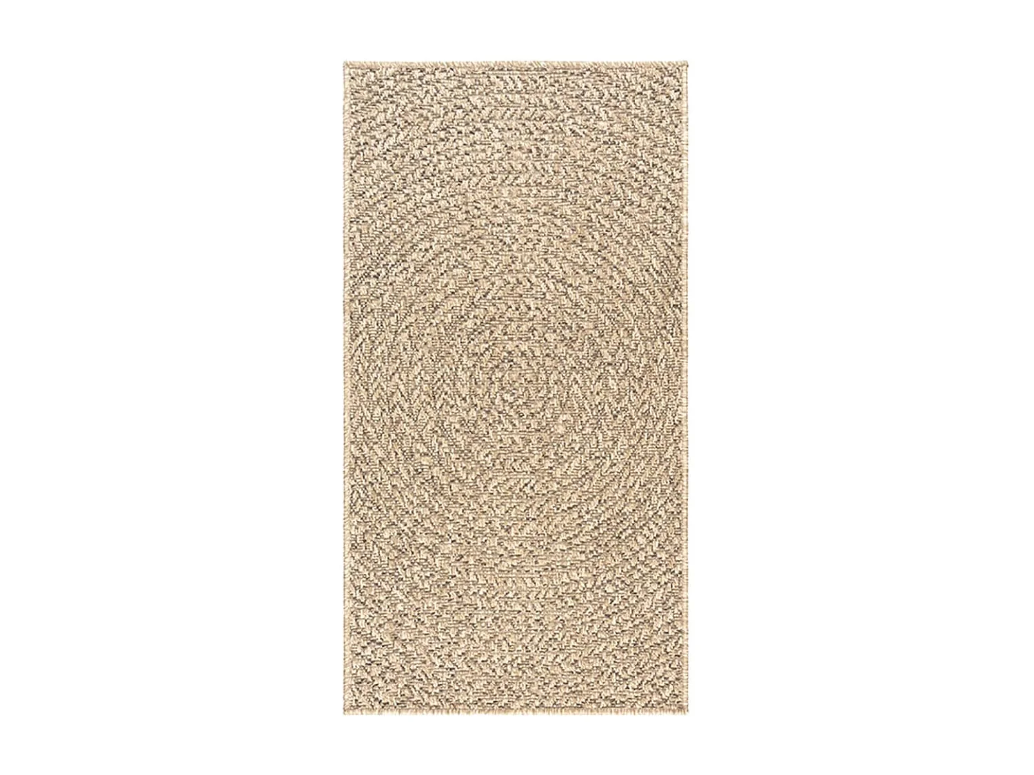 Tapis 100x200 cm aspect de jute intérieur et extérieur
