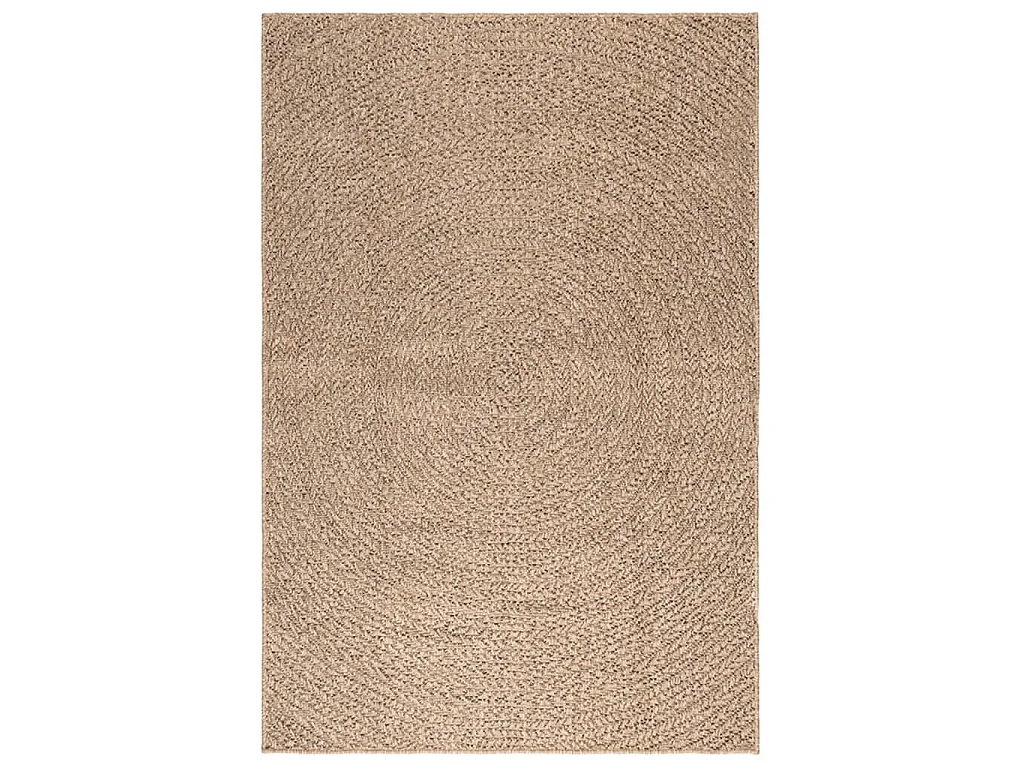 Tapis 120x170 cm aspect jute intérieur et extérieur
