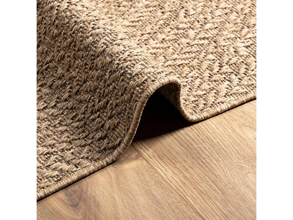 Tapis 120x170 cm aspect jute intérieur et extérieur