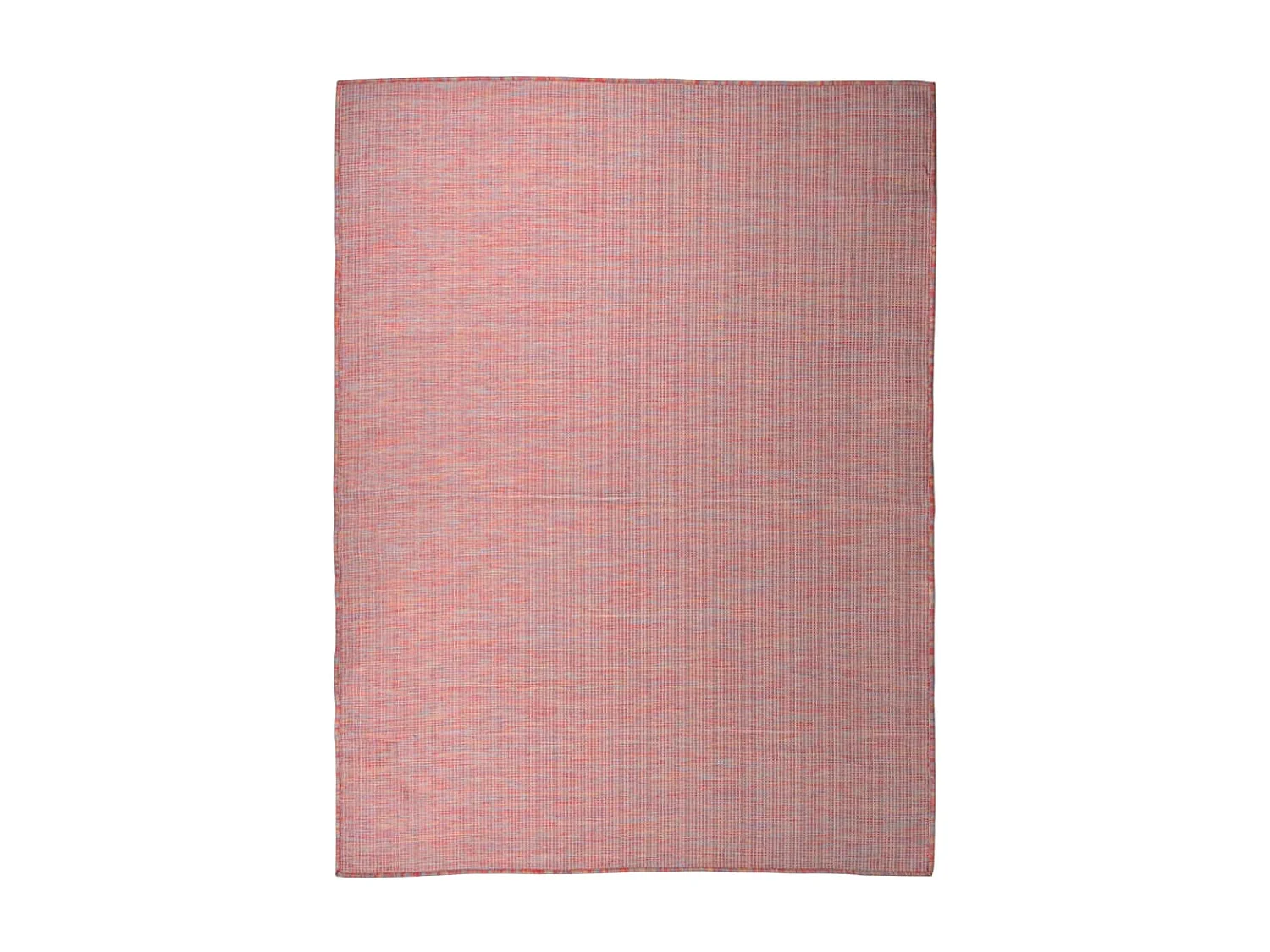 Alfombra de exterior de tejido plano rojo 120x170 cm