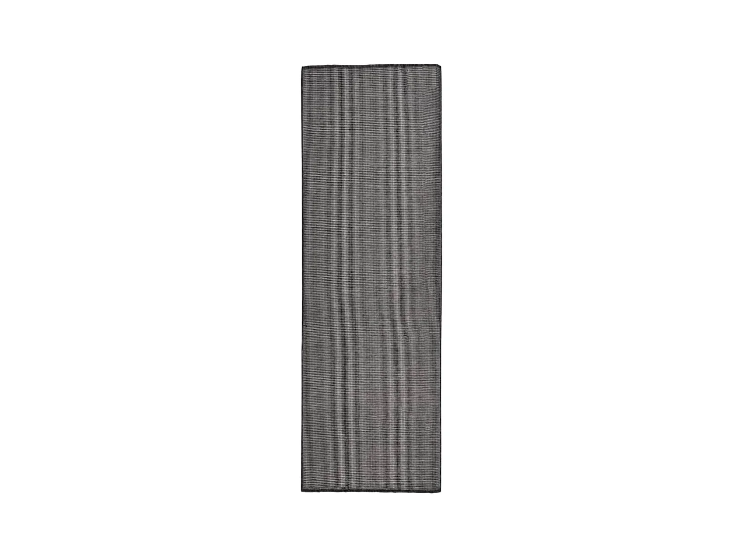 Tapis à tissage plat d'extérieur 80x250 cm gris