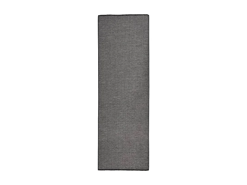 Tapis à tissage plat d'extérieur 80x250 cm gris